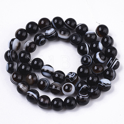 Tibetan Style 1-Eye dZi Beads G-N326-13A-01-1