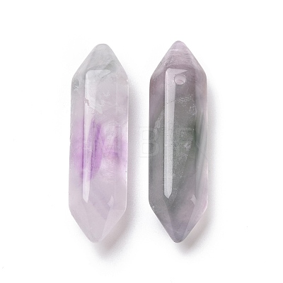 Natural Fluorite Double Terminal Pointed Pendants G-C007-02B-09-1