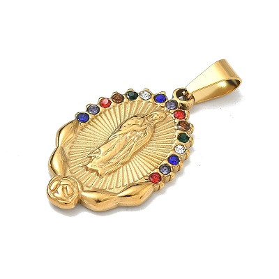 Virgin Mary Theme 304 Stainless Steel Pendants STAS-F336-05C-G-1