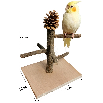 Wood Bird Playground with Pinecone PW-WG55544-03-1