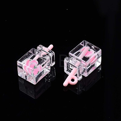 Imitation Drink Resin Pendants LS-CRES-S359-32L-1