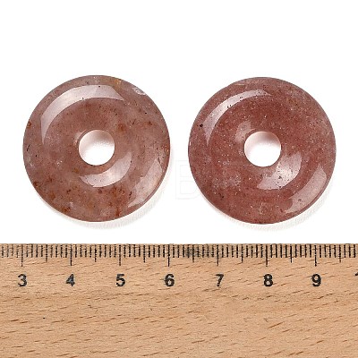 Natural Strawberry Quartz Pendants G-F831-A11-1