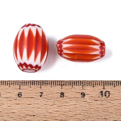 Handmade Millefiori Glass Barrel Beads LS-LA-N002-15F-1