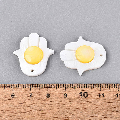 Natural Freshwater Shell Pendants BSHE-T014-28-1
