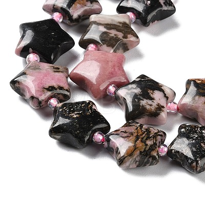 Natural Rhodonite Beads Strands G-NH0005-29-1