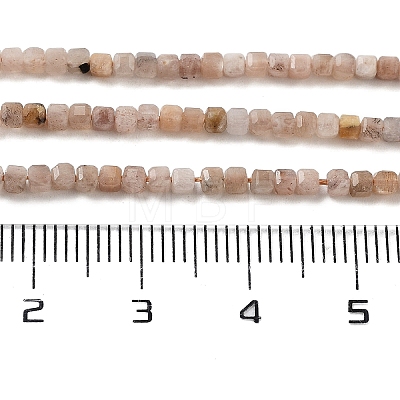 Natural Peach Moonstone Beads Strands G-B093-C01-01-1