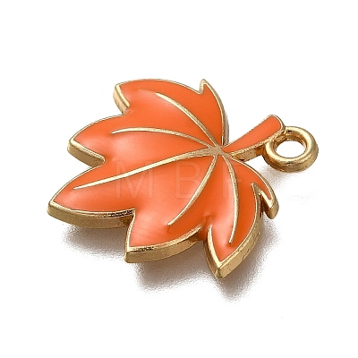Thanksgiving Day Theme Rack Plating Alloy Enamel Pendants LS-ENAM-S021-05G-F-1