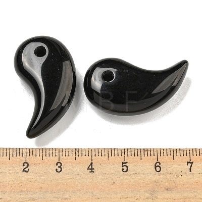 Natural Obsidian Pendants G-K338-23A-1