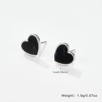 Rhodium Plated 925 Sterling Silver Stud Earring for Women QA0178-4-1