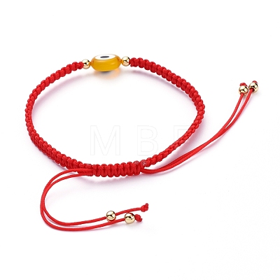 Adjustable Nylon Thread Braided Bead Bracelets BJEW-JB05293-01-1