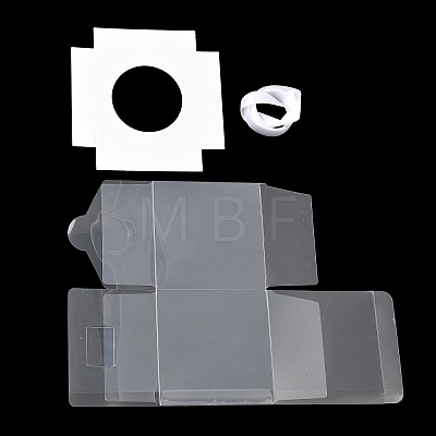 Transparent PET Cupcake Packing Boxes with Paper Base PL-CBA0AB9-01D-1