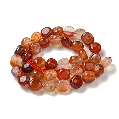 Natural Brazil Red Agate Beads Strands G-L599-A01-02-1