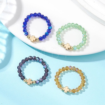Glass Finger Rings RJEW-JR00966-1