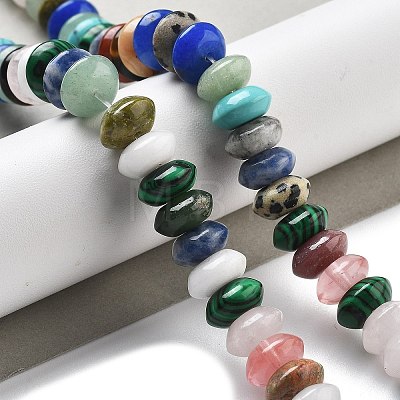 Mixed Gemstone Beads Strands G-P559-A14-02-1