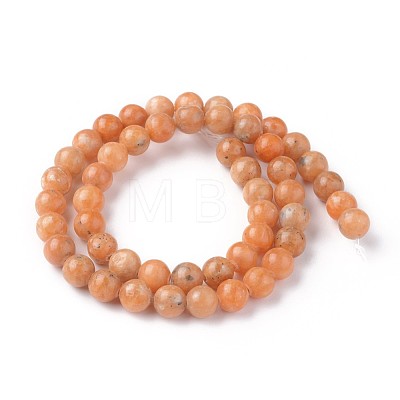 Natural Orange Quartz Beads Strands G-L528-01B-1