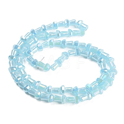 Electroplate Glass Beads Strands GLAA-K064-01A-05-1