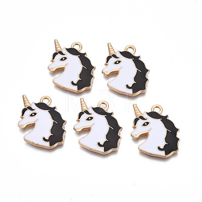 Alloy Enamel Pendants ENAM-S130-20-1