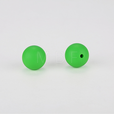 Round Silicone Focal Beads SI-JX0046A-48-1