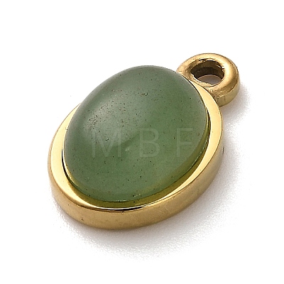 Natural Green Aventurine Pendants STAS-R009-04G-01-1