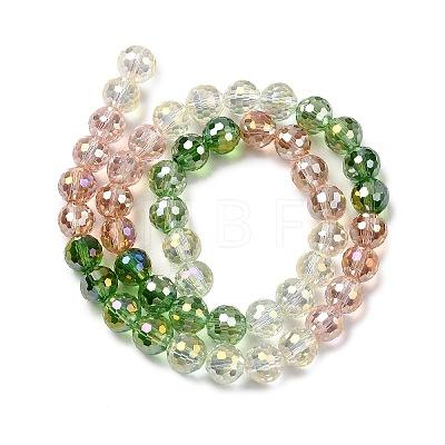 Electroplate Glass Beads Strands EGLA-D300-06-8mm-11-1