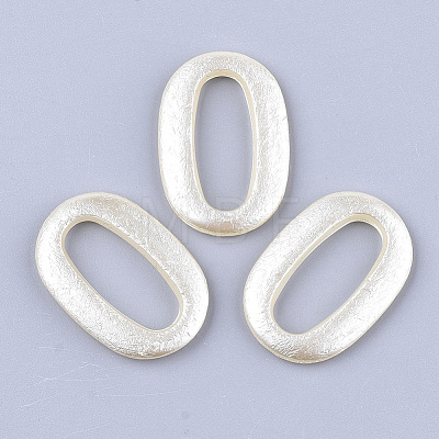 ABS Plastic Imitation Pearl Linking Rings OACR-T017-01A-1