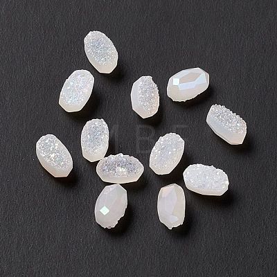 Electroplate Natural Druzy Agate Cabochons G-A205-20C-1