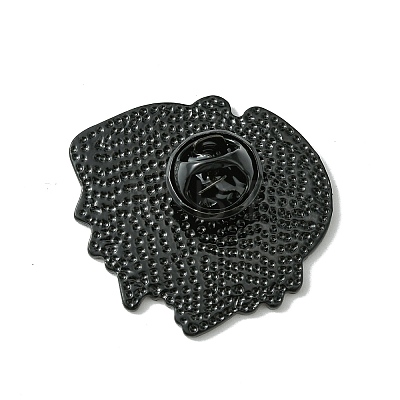 Black Alloy Brooches JEWB-G036-06-1