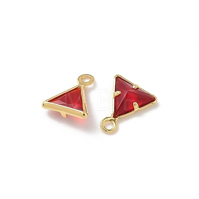 Brass Glass Charms KK-Z136-30G-02-1