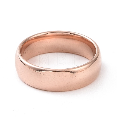 201 Stainless Steel Plain Band Ring for Women RJEW-I089-22RG-1