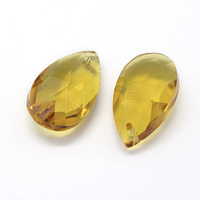 Faceted Glass Pendants GLAA-F069-L-A14-1