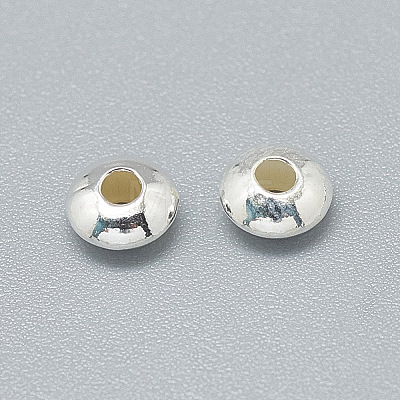 925 Sterling Silver Spacer Beads X-STER-T002-207S-1