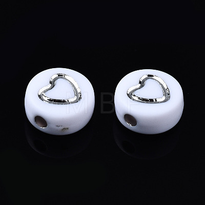 Opaque White Acrylic Beads MACR-Q242-005-1