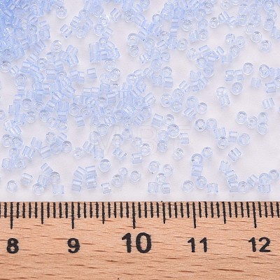 Transparent Glass Cylinder Beads SEED-S047-I-004-1