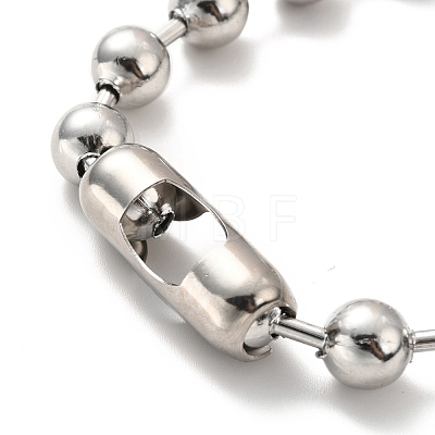 304 Stainless Steel Ball Chain Necklace & Bracelet Set STAS-D181-02P-02A-1