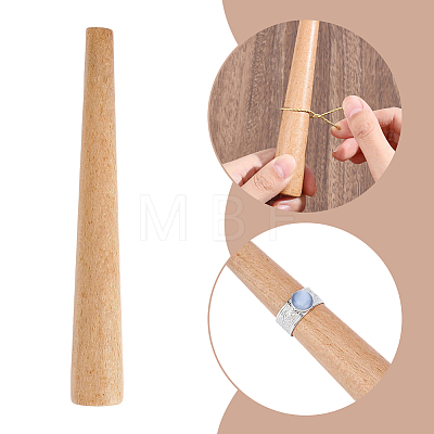 Oak Wood Ring Sizers & Mandrels TOOL-WH0006-004A-1