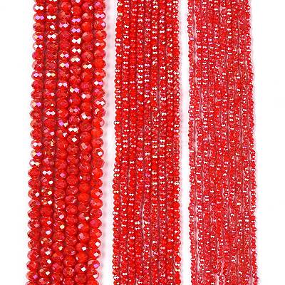 Electroplate Glass Beads Strands EGLA-A044-P2mm-B22-1