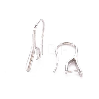Brass Earring Hooks KK-R037-05P-A-1