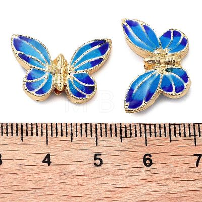 Brass Enamel Beads KK-S392-09-1