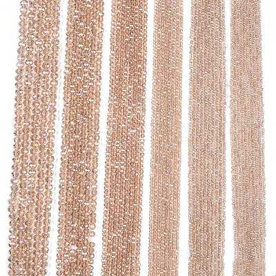 Electroplate Glass Beads Strands EGLA-A044-T4mm-B20-1