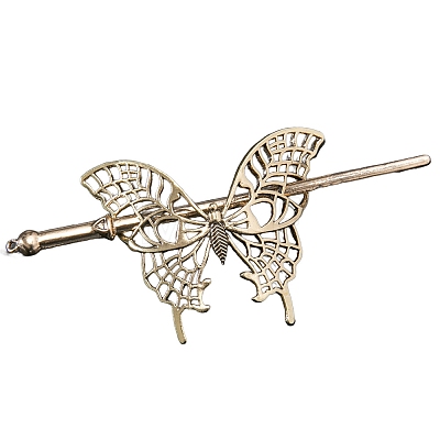 Tibetan Style Alloy Butterfly Hair Sticks PW-WGDEFD2-01-1