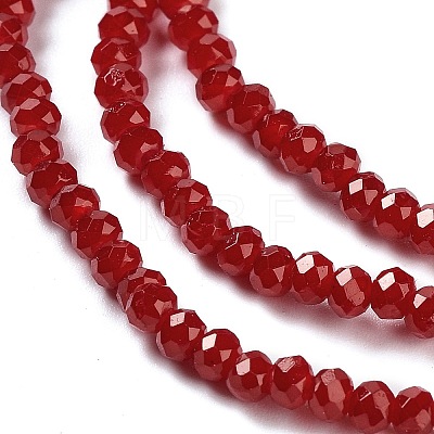 Baking Painted Imitation Jade Glass Bead Strands DGLA-A034-J2MM-A29-1