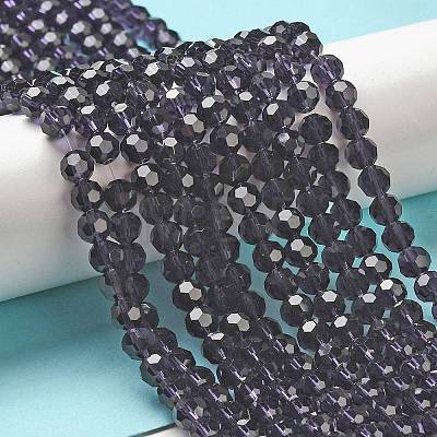 Transparent Glass Beads EGLA-A035-T6mm-D15-1