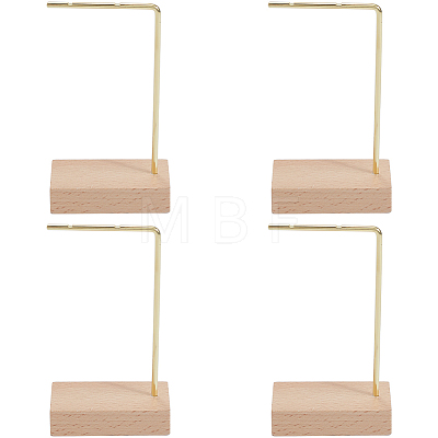 Wood with Iron Earring Displays ODIS-WH20011-002G-1