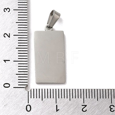 Non-Tarnish 304 Stainless Steel Stamping Blank Tag Pendants STAS-B053-03P-1