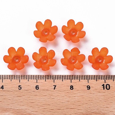 Frosted Acrylic Bead Caps MACR-S371-07A-726-1