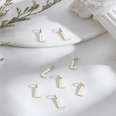 8Pcs Brass Charms KK-LP0001-85L-1