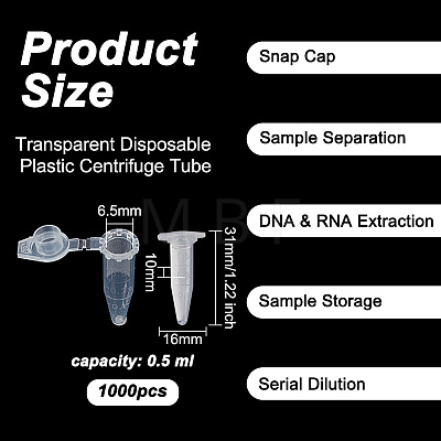 Transparent Disposable Plastic Centrifuge Tube FIND-WH0152-224A-1