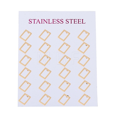 304 Stainless Steel Stud Earrings EJEW-Z012-04G-1