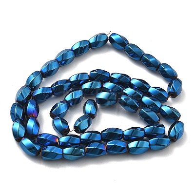 Electroplated Synthetic Magnetic Hematite Beads Strands G-P545-G01-02E-1