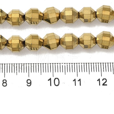 Electroplated Synthetic Non-magnetic Hematite Beads Strands G-I364-L01-03-1